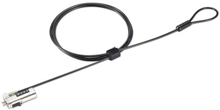 Kensington Simple Solutions - Lucchetto per laptop con combinazione per slot di sicurezza standard, antifurto ripristinabile, combinazione a 4 cifre, lucchetto con cavo di sicurezza K-Slot (K60213WW)