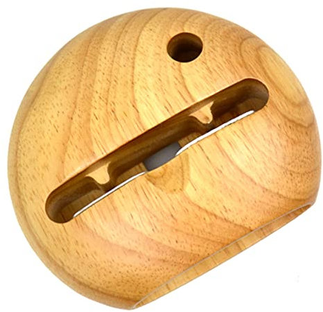 HOMSFOU 1 Pc Support d'amplificateur de Son de téléphone Portable Bureau en Bois Massif Support de téléphone en Bois pour Bureau Support de téléphone Portable Porte-Stylo Base