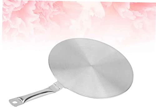 OUNONA Stainless Steel Induction Heat Converter Disk for Efficient Cooking Heat Diffuser Plate Compatible with Induction Gas and Electric Cooktops for Various Cookware