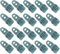 20 x Holdon® MIDI Clip Grau - Klammer Klemme Befestigungsöse für Banner, Zelt, Planen, Molton - BO-Camp/Isabella