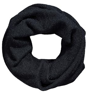 Ulla Popken Damen große Größen Übergrößen Plus Size Strick-Loop, kuschelweich, Schlauchschal, recycelt marine 1Size 834471130-1