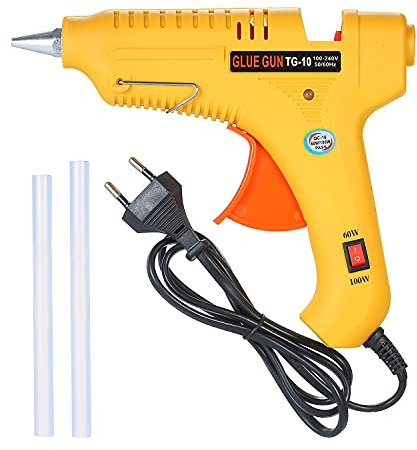 Pistola per colla a caldo 60W / 100W Potenza Regolabile per colla a caldo china industriale multifunzione Pistola per colla fai-da-te gialla GT-10