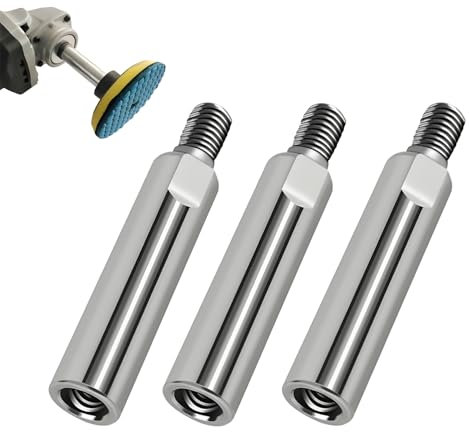SIGANDG 3 PCS M10 Extension de Meuleuse D'angle, Tige D'extension Rotative en Acier Inoxydable, Tige de Meuleuse D'angle Allongée, Accessoires de Polissage