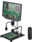 Camnoon Desktop Digital Microscope 13X-540X Magnification with 10.1 Inch IPS Screen 52MP Photo 4K Video Built-in Battery LED Fill Lights with Adjustable Stand 64GB TF Card