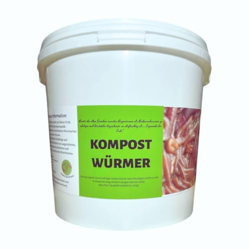 Kompostwürmer lebend | 500 Stück | Ideal für Gartenarbeit und Kompostierung