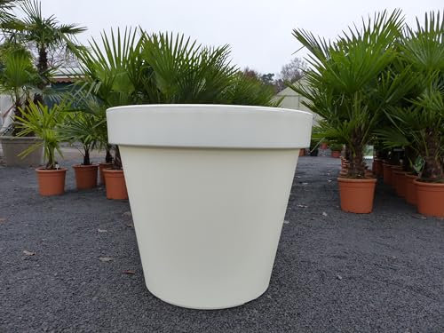 Pflanzkübel E&K rund Ø 80 cm, Farbe:weiss