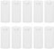 CATOR Grand Accroche Universelle Adhésive pour Tableaux, 10 Cintres pour Tableaux, 10 Grandes Bandes Adhésives Amovible, Crochets sans Dommages, très Résistants, Accroche Tableau sans Percer