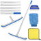 ROTKUSZ Spazzola per Piscina, 45cm Spazzola Piscina Pulizia con Manico 180cm in Alluminio, Spazzola per Pulizia Piscina Set, Kit Pulizia Piscina, Spazzolone per Pavimenti per la Piscina