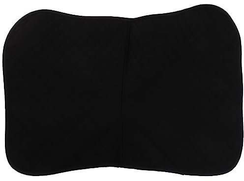 Supvox Anti-rutsch Pferdesattelauflage Schwarz Western Sattelpad Aus Flexiblem Strapazierfähigem Material Mit Befestigungsband Komfortables Reitpad Für Pferdezubehör Langlebig Und Einfach