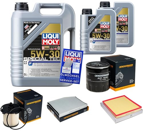 EISENFELS Inspektionspaket enthält 7 L Motoröl SPECIAL TEC F 5W-30 Ölfilter Luftfilter Innenraumfilter Kraftstofffilter für Transit Custom Kasten Tourneo
