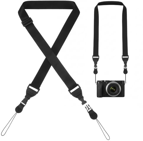 HJZHII Kameragurt, Kamera Tragegurt Fernglas Kamera Band Camera Neck Strap | Nylon Umhängeband Verstellbare Schultergurte Thin Short für Laptop Tablet-Hülle Kamerataschen Kameras Umhängetaschen