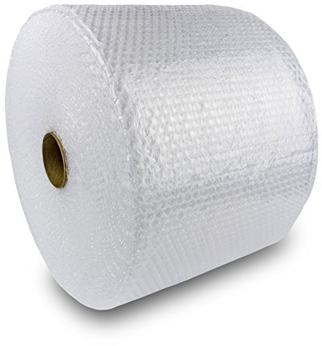 KADAX Luftpolsterfolie Rolle 100m 50cm Breit Bubble Knallfolie, Blisterfolie transparent 1 Rolle, Noppenfolie 50/100