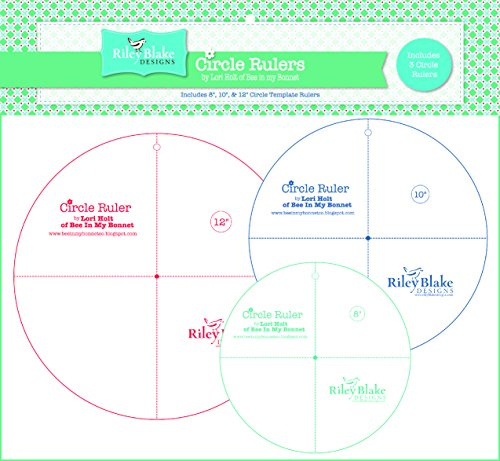 Riley Blake Designs Circle Ruler Set, 8/10/12 inches - STR4521, Acrylic
