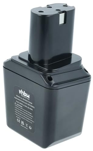 vhbw Akku kompatibel mit Bosch GSS-Serie 1. Generation Werkzeug | (3000 mAh, NiMH, 9,6 V)
