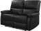 habitat et jardin Relax-Sofa Lincoln - 147 x 89 x 103 cm - 2-Sitzer - Schwarz