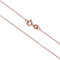jewellerybox Rose Gold Dipped Sterling Silver Trace Chain 14 Inches