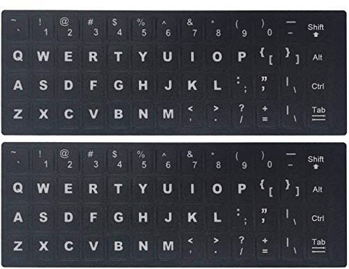 [2 Stück] forito Tastatur-Aufkleber für PC-Tastatur für Laptop