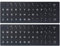 [2 Pack] Universal English Keyboard Stickers, Replacement English Keyboard Stickers with Black Background and White Lettering, Each Unit: 0.43 x 0.51 -Matte