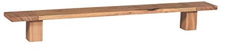 Woodkings® Handtuchhalter Auckland Echtholz Akazie massiv 85cm Handtuchstange Massivholz Badmöbel Wandregal