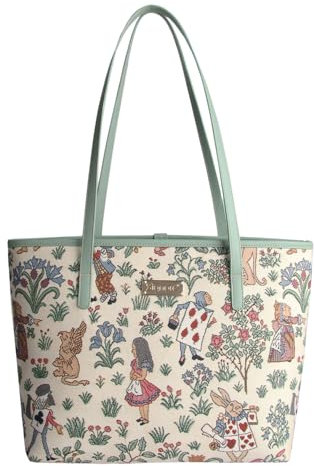 Signare Tapisserie Umhängetasche Damen Schultertasche Damen und Handtaschen Damen mit Alice in Wonderland Designs (Alice im Wunderland)