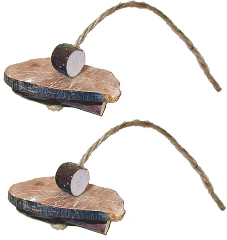 FarmerDavePetSupply Apple Teeter Disk Toy for Small Animals - Dual Pack