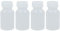 4 x Weithalsflasche 100 ml mit Schraubverschluss, Apothekerflasche, Laborflasche, Medizinflasche, Vorratsdose, Kunststoffdose, aus Kunststoff (PE-LD), BPA frei - made in Germany