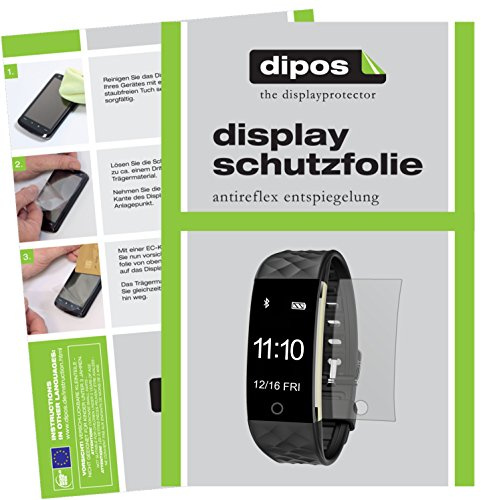 dipos I 6x Screen Protector matte compatible with Willful SW328 Fitness Tracker Protection Films