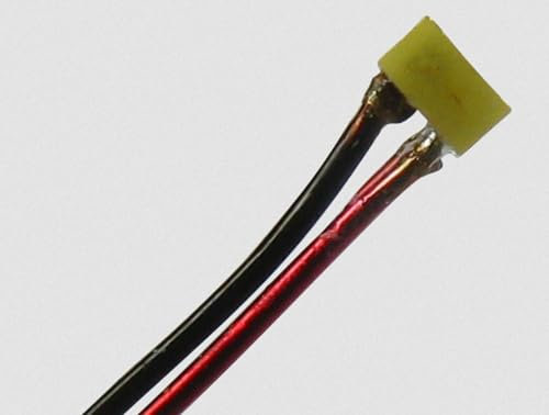 modellbahn-exklusiv SMD LED 0201 mit Kupferlackdraht kaltweiß