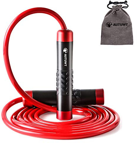 Gewicht springseil 1LB,Aluminium Griff & 9mm Dicke Seil - Ideal Für Fitness, Gewichtsverlust, Crossfit, Boxen, MMA, Double Unders,Functional Core,Boxen Sport Training,Kinder und Erwachsene
