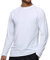 Arcweg Camiseta Protección UV Hombre Rash Guard con Filtro de Protección UPF 50＋Mangas Largas Alta Elasticidad Secado Rápido Surf Natación Verano Blanco M