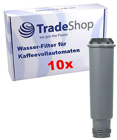 Trade-Shop 10x Wasser-Filter für Krups Kaffeevollautomat EA8161 EA816170 EA826e EA826e10 EA8105 EA810570 EA8108 EA810870 / Hochwertige Filterpatrone