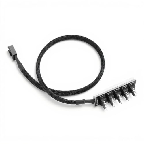 5-Port PWM Fan Hub PC Fan Hub, 4-poliges PWM CPU Kühlgebläse Splitter Hub Adapterkabel 1 Buchse zu 5 Stecker PWM Fan Splitter Hub Adapterkabel für 12V Desktop Computer Kühlergehäuse Lüfter