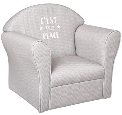 Atmosphera Sillón Clásico Niño Algodón Gris
