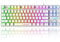 K16 Gaming-Tastatur, kabelgebunden, 87 Tasten, mechanische Haptik, Regenbogen, LED-Hintergrundbeleuchtung, wasserdicht, ergonomisch, 16 Tasten, Anti-Ghosting-Tastatur, kompatibel mit PC, Büro, Spielen