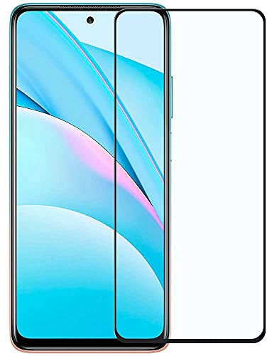 OcioDual Protector de Pantalla Marco Negro Compatible con Xiaomi Mi 10T Lite 5G Cristal Templado 9H 9D Vidrio Antigolpes Borde
