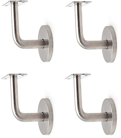 4 Pezzi Corrimano, Supporto Corrimano, Corrimano Scale, per la Protezione Della Sicurezza Nei Vani Scala, Corridoi, Bagni, ecc