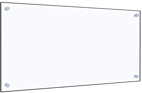Gecheer Küchenrückwand Spritzschutz Fliesenspiegel Glasplatte Rückwand Herdspritzschutz Wandschutz Herd Küche Transparent 80 x 40 cm (L x B),Hartglas