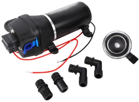 Garden Wasserpumpe Selbstansaugende Pumpe 17L/min Camping Caravan Membranpumpe 40PSI Druckpumpe 12V
