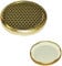 Opiros Promo Boîte à capsules alvéolées pour bocaux miel Couvercles dorés avec motif ruche pour bocaux en verre (diamètre 70 mm x 100)