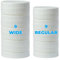 Bedgeta 18 Pack White Plastic Mason Jar Lids with Silicone Rings, 9 Wide Mouth & 9 Regular Mouth Canning Lids for Ball & Kerr and More, 86mm &70mm Plastic Mason Jar Lids