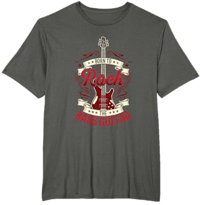 Born To Rock The Bass Guitar Musiker Bassist Bassgitarre T-Shirt