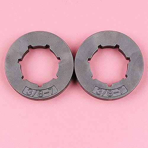 2 stücke 3/8 7 Zähne ID 19mm Kleine Spline Kettenrad Felge for Dolmar 109 110 111 115 115i for Makita DCS430 DCS4300 DCS520i Kettensäge (Ersatzteil-Update)