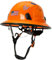 Aolamegs Safe Schutzhelm, OSHA-genehmigt, mit klarem Visier, ANSI Z89.1, belüftet, Orange, Vollkrempe, Schutzhelm mit Kinnriemen, Sicherheitshelm für Herren und Damen, 6-Punkt-Aufhängung, Cascos De