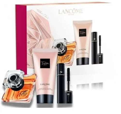 Lancome Tresor Eau de Parfum 30 ml Geschenkset 2023 (enthält 30 ml EDP, 50 ml Body Lotion und 2 ml Mascara)