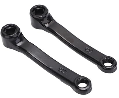 Amagogo Guarnitura per Bici Multiuso Durevole Facile Installazione Robusta pedivella per Bicicletta in Alluminio per Cyclette Raccordi per Bici da Strada, 127 Pedivella