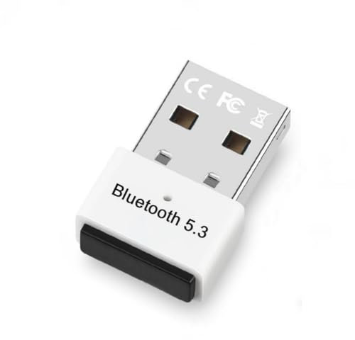 Adaptador Bluetooth 5.3 para PC Windows 7/8.1/10/11,Mini USB Bluetooth Transmisor & Receptor,Plug & Play para Ordenador, Portatil, Ratón, Teclado, Altavoz