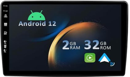 YUNTX Android 12 2 Din Radio con navigazione per Jeep Grand Cherokee Compass Ram Dodge: [Integrato CarPlay/Android Auto/DSP/GPS]-IPS 2.5D 10.1 pollice Touch screen-DAB/Bluetooth 5.0