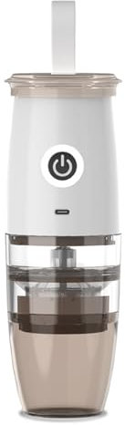 Molinillo de café eléctrico portátil, núcleo de molienda de cerámica profesional, recargable y ajustable con 5 niveles, adecuado para uso en el hogar, la oficina y los viajes,E