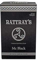 Rattray's Mc Black Filtro per Pipa al Carbone Attivo Activated Charcoal Filters 9 mm 50 pz KOPP