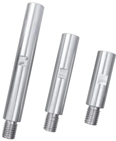 HaoTrade 3Pcs Angle Grinder Extension Connecting Rods, Rotary Extension Shaft Set, M14 Thread Adapter Rotary Shaft Polishing Accessories, for Water Grinder Polishing Machine, 75/100/140mm